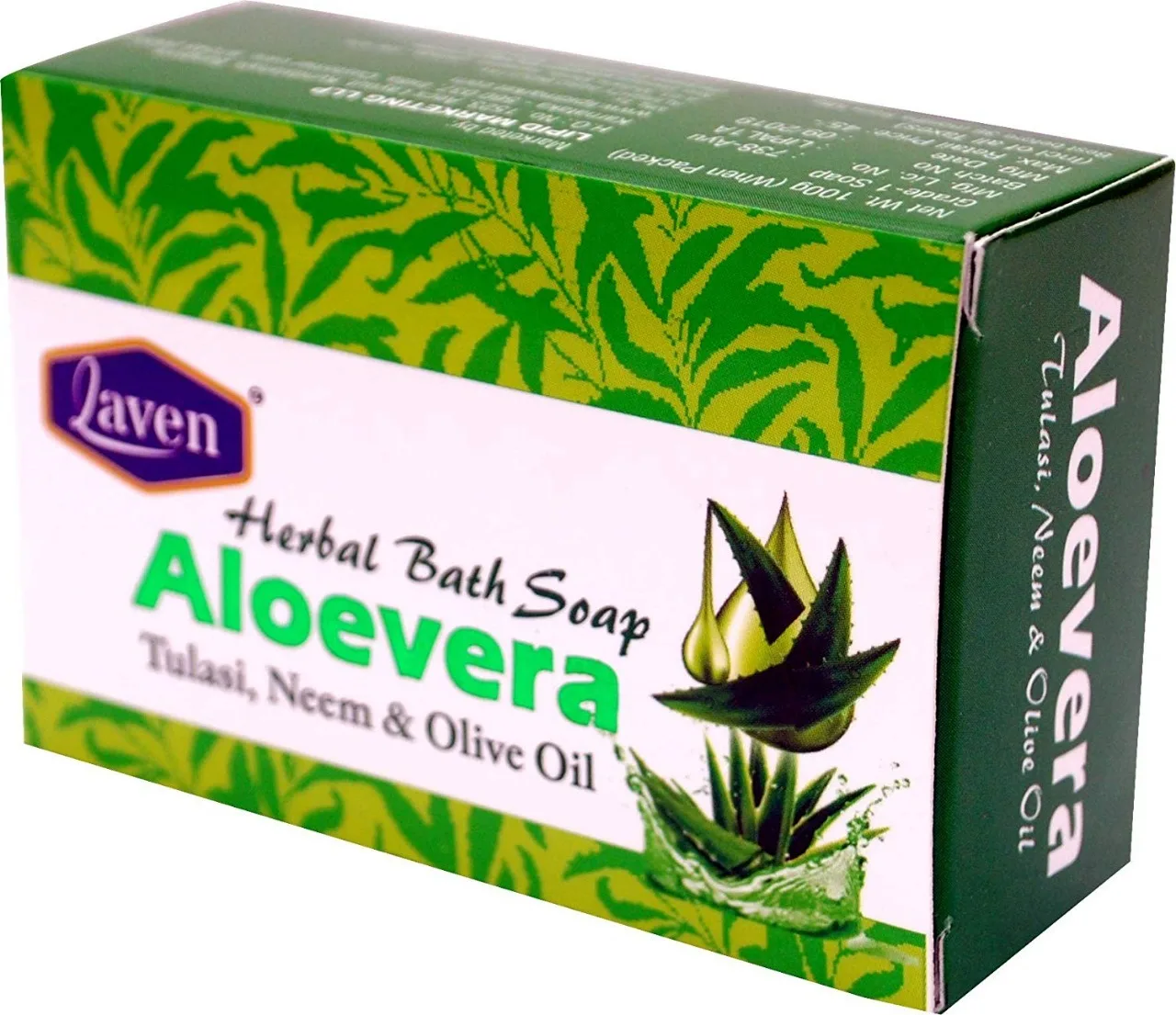 Laven Aloevera Soap 100 gms - Image 2