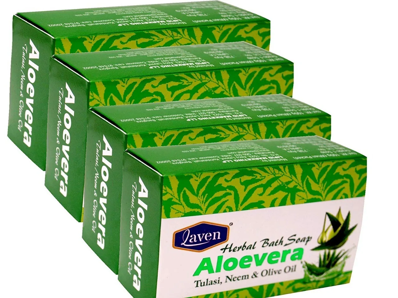 Laven Aloevera Soap 100 gms - Image 3