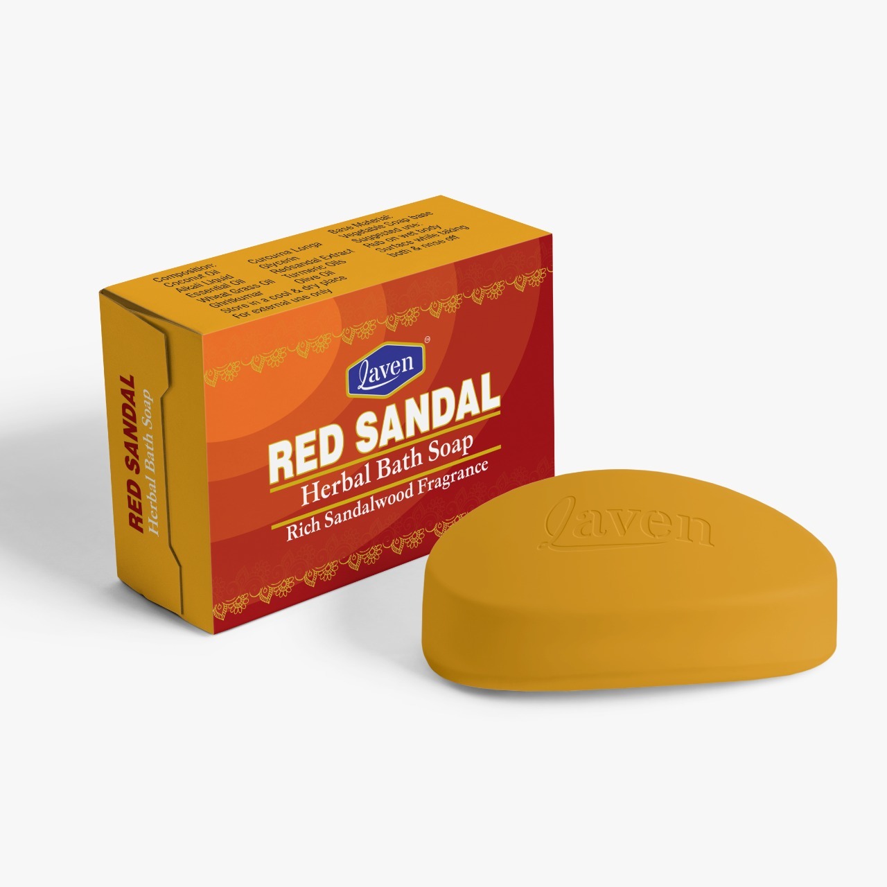 Laven Red Sandal Soap